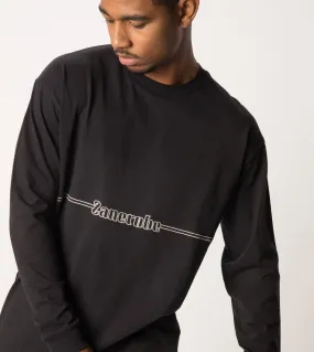 Sponsor Box LS Tee Black