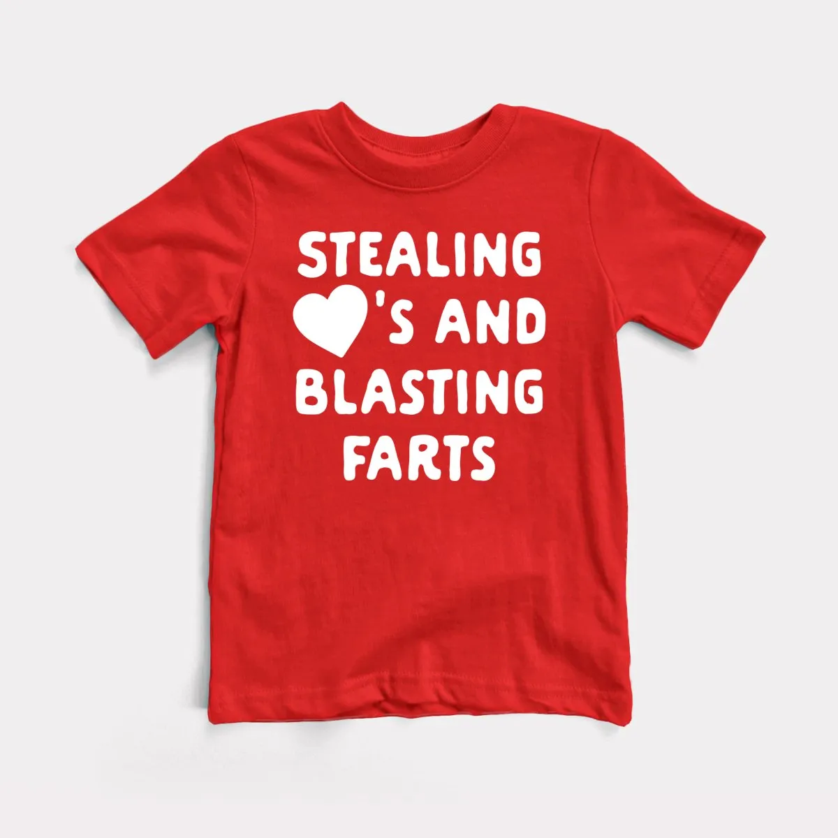 Stealing Hearts Blasting Farts Youth Tee