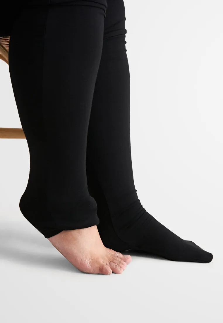 Wannie OUTSTANDINGLY SOFT Sock Leggings - Black