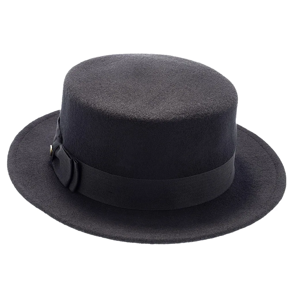 Whistler - Walrus Hats Black Wool Felt Pork Pie Hat - H7016