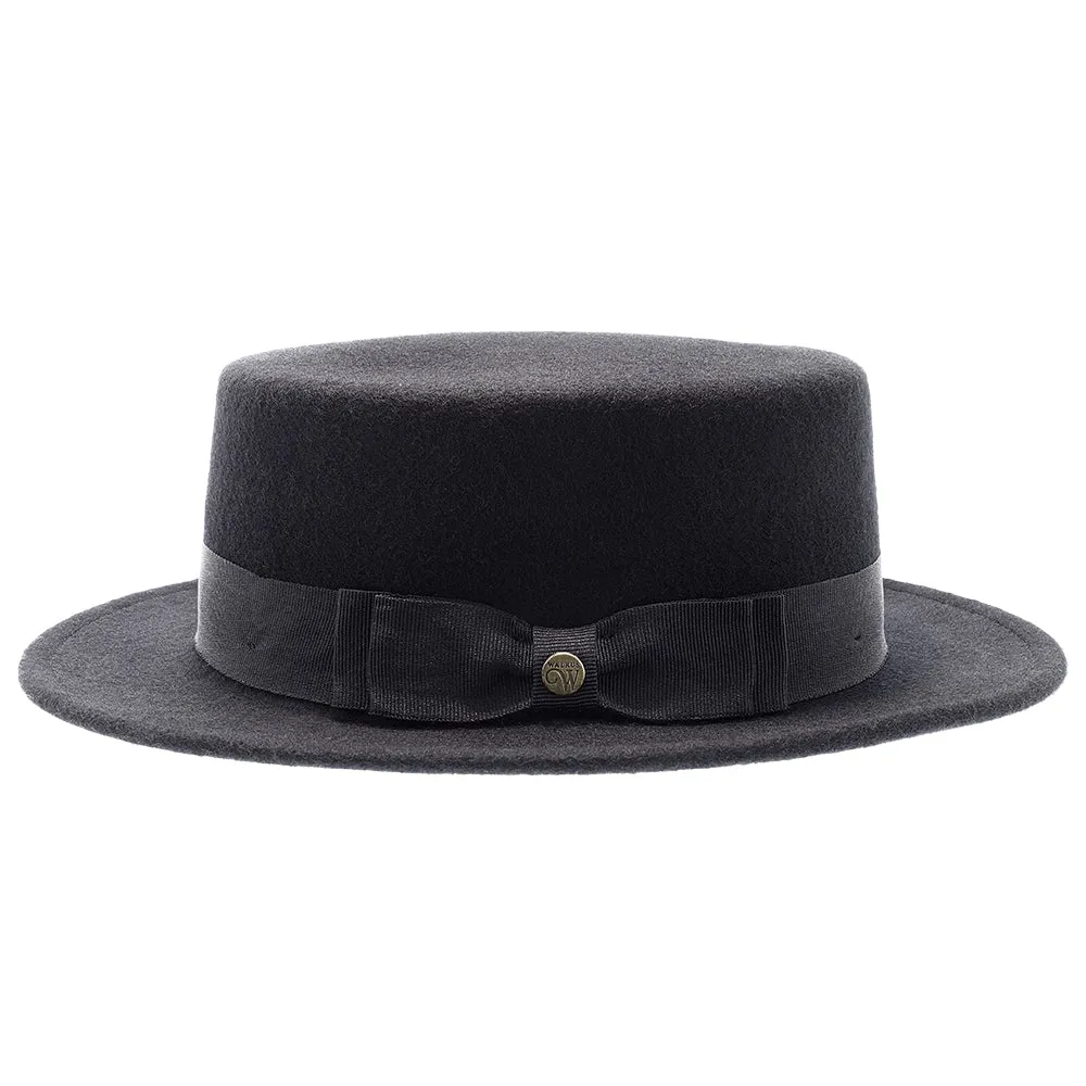 Whistler - Walrus Hats Black Wool Felt Pork Pie Hat - H7016